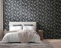 Vliestapete Blätter Schwarz Grau Silber Metallic 39768-5 Schlafzimmer 5