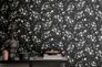 Vliestapete Blätter Schwarz Grau Silber Metallic 39768-5 Raum 1