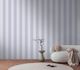 Vliestapete Streifen Textiloptik Blau Lila 3979-04 Wohnzimmer 5