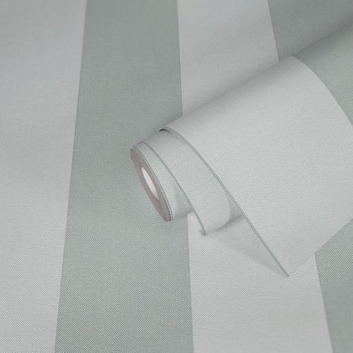 Vliestapete Streifen Textiloptik Weiß Grau 3979-59 Detail