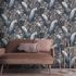 Non-woven wallpaper exotic birds brown grey 10414-15 5