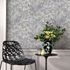 Non-woven wallpaper flowers grey purple cream 10415-31 1