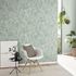 Non-woven wallpaper leaves tropical light green 10416-07 5