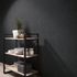 Non-woven wallpaper concrete used look black 10418-15 3