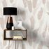 Non-woven wallpaper floral white cream metallic 10344-02 5