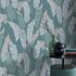 Non-woven wallpaper floral blue beige metallic 10344-19 5