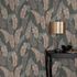 Non-woven wallpaper floral grey cream metallic 10344-47 1