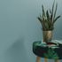 Non-woven wallpaper fabric look turquoise blue 10359-19 5