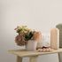 Non-woven wallpaper plain fabric look cream beige 10359-39 1