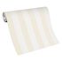 Vliestapete Blockstreifen Creme Weiß Metallic 10361-02 Rolle 4