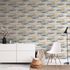 Non-woven wallpaper clouds white blue beige 39699-1 1
