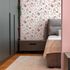 Non-woven wallpaper flowers white green pink 39746-1 1