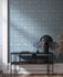 Non-woven wallpaper flowers birds floral blue white 47623 1