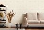 Non-woven wallpaper flowers birds floral grey beige 47625 1