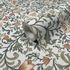 Non-woven wallpaper floral leaves white green orange 47626 2
