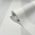 Non-woven wallpaper fabric look striped grey white 47634 2