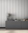 Vliestapete Stoff Optik Gestreift Modern Grau 47637 Raumbild 1