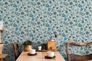 Vliestapete Floral Abstrakt Grün Türkis Blau 47647 Raumbild 1