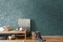 Non-woven wallpaper jungle petrol silver metallic 39560-3 5