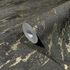 Non-woven wallpaper concrete look black gold 86526 2