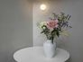 Vliestapete Uni Textiloptik Hellgrau Creme Glanz 34912 Raum 3