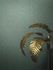 Vliestapete Uni Textiloptik Petrol Gold Metallic 34917 Raum 1