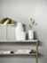 Vliestapete Uni Struktur Grob Creme Glitzer 34940 Wohnzimmer 1
