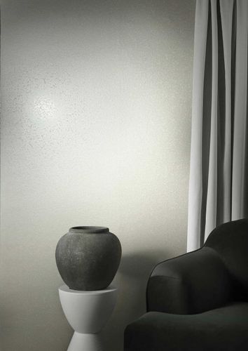 Vliestapete Metall Effekt Creme Perlmutt Metallic 34955 Zimmer