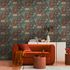 Vliestapete Michalsky Floral Orange Grün Grau 39979-3 Raum 3