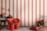Vliestapete Michalsky Blockstreifen Rot Creme 39983-1 Raum 3