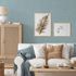Non-woven wallpaper plain plaster look blue 10430-08 5