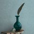 Non-woven wallpaper plain plaster look blue 10430-08 1