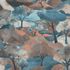 Non-woven wallpaper forest trees Asia petrol brown 10433-19 2