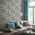 Non-woven wallpaper forest trees Asia petrol brown 10433-19 1