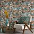 Non-woven wallpaper forest trees Asia petrol brown 10433-19 5