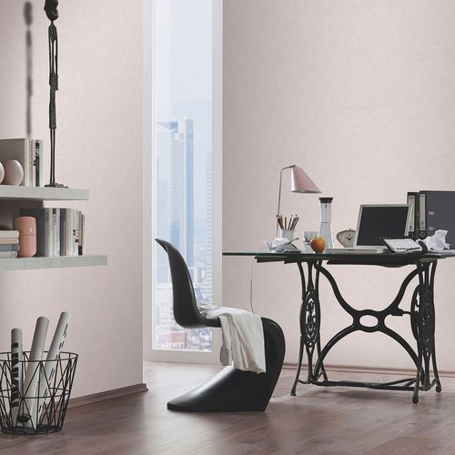 Vliestapete Uni Streichputz Optik Creme 10434-14 Raum