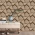 Non-woven wallpaper graphic brown gold metallic 10401-30 5