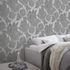 Vliestapete Floral Marmor Grau Silber Metallic 10402-10 Raum 5