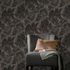 Non-woven wallpaper floral brown gold metallic 10402-15 5