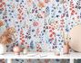 Vliestapete Aquarell Floral Grau Orange 39606-3 Wohnzimmer 6