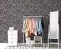 Vliestapete Aquarell Floral Schwarz Bunt 39606-4 Zimmer 6