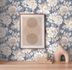 Vliestapete Blumen Vintage Floral Blau Beige 39607-1 Zimmer 1