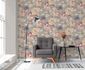 Vliestapete Blumen Vintage Floral Grau Rosa 39607-2 Zimmer 5