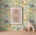 Non-woven wallpaper flowers vintage green yellow 39607-3 5