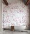 Vliestapete Blattmuster Weiß Rosa Grau 39692-2 Zimmer 4