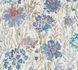 Vliestapete Blüten Aquarell Weiß Grau Blau 39695-3 2