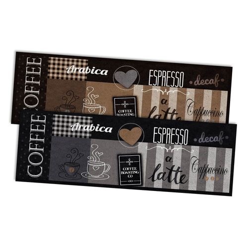 Kitchen runner Kitchen rug Coffee motif washable
