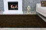Living room rug, deep pile rug, plain brown fancy 3