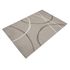 Carpet Milano woven carpet lines pattern beige gray 2