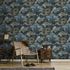 Vliestapete Elle Landschaft Blau Gold Metallic 10448-08 Raum 9